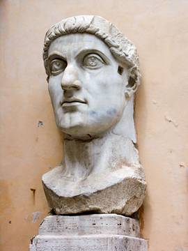 Constantine I Roman Emperor reigned 306-337 CE  Capitoline Museum Rome